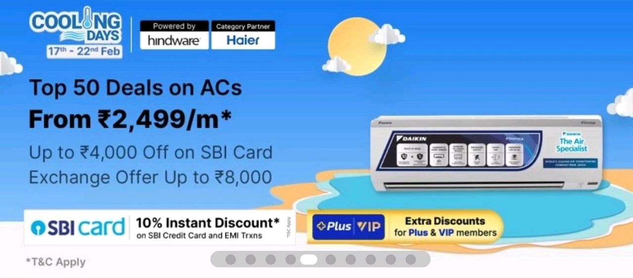 Flipkart offers sale air cooler